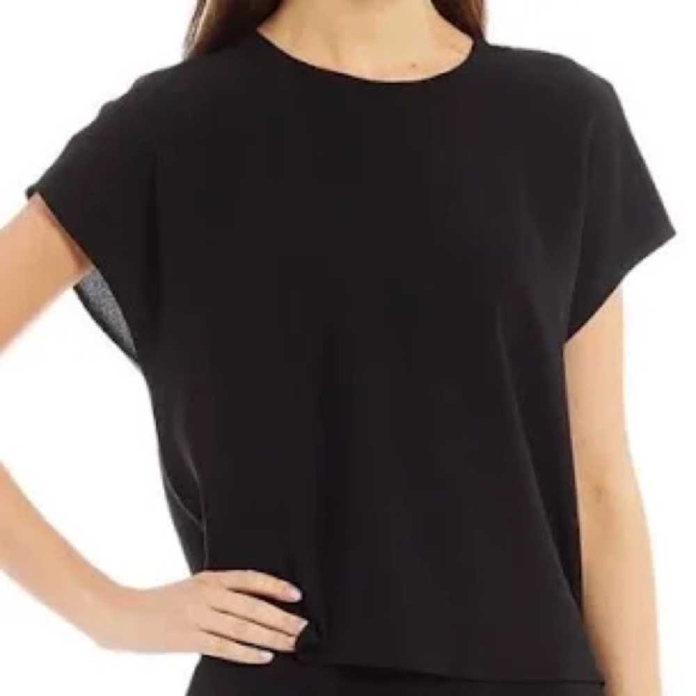 Eileen Fisher Classic Black Women's Silk blouse size Medium